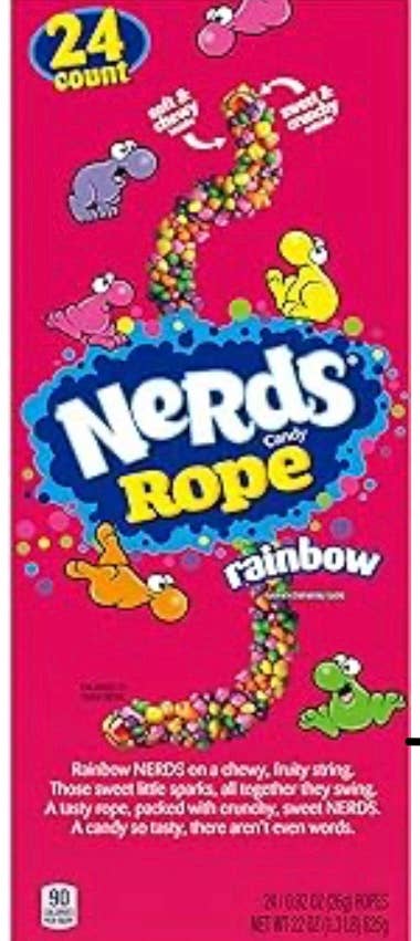 O'Shea's Candies Sweet Shop - Wholesale Gummy - Impulse NERD Rope Clusters Original Rainbow 🌈 24ct DSP Box5