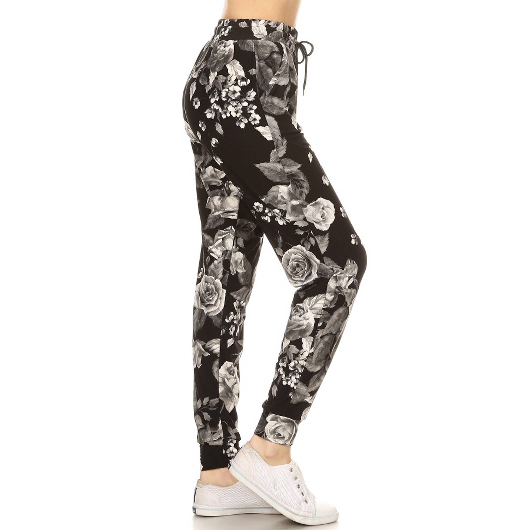 MULTI Buttery Soft Print Joggers with Drawstring for wholesale on Faire0