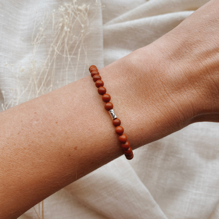 Babyzus – wholesale Beaded bracelet – Rode Jaspis armband - Kracht0