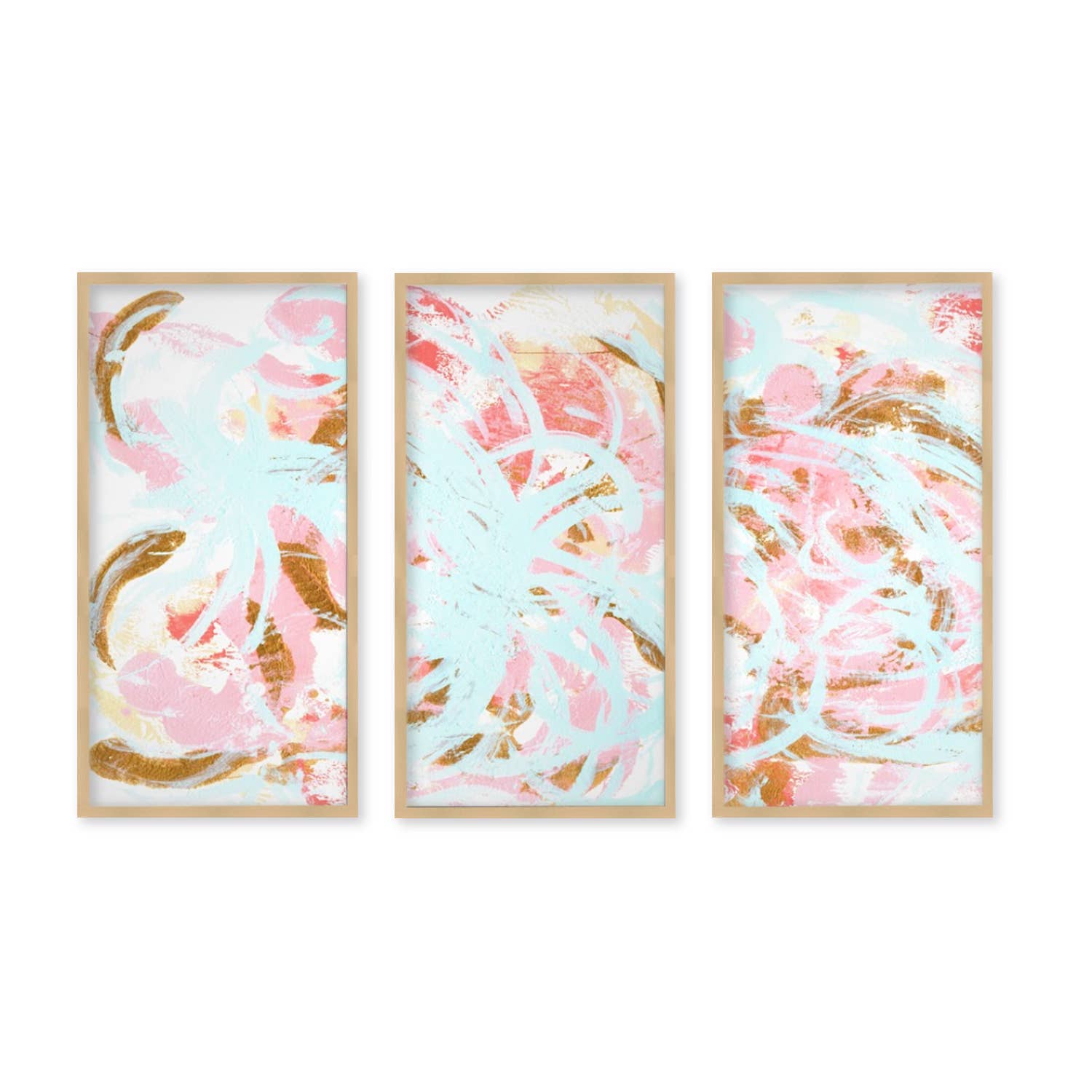 Ready2hangart, Inc. - Wholesale Wall Art Set - "Grande Jete"Set of Three Framed Textured Wall Art0