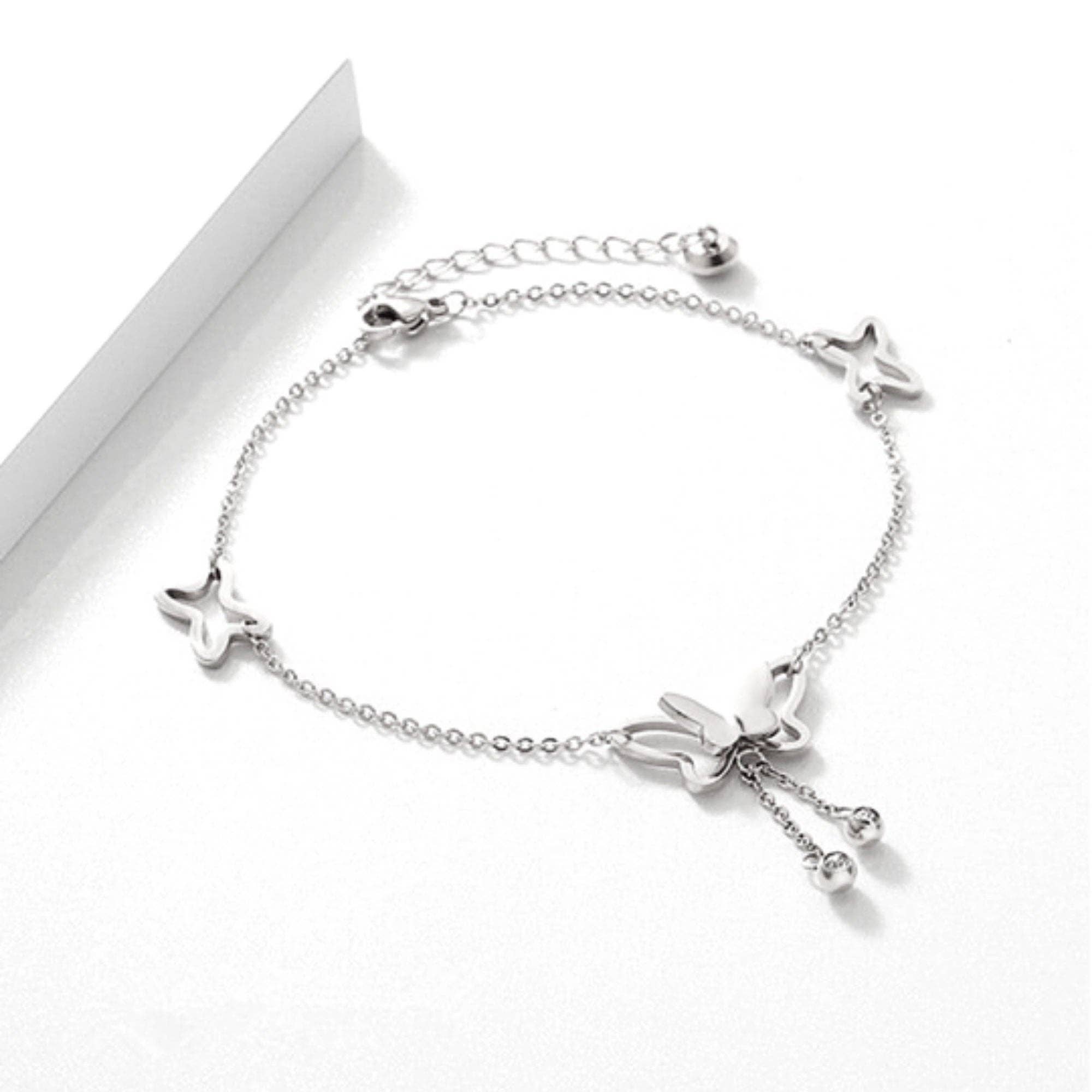 Perimade & Co. LLC - Wholesale Anklet - Dainty Cute Butterfly Ankle Bracelet Anklet in Solid Copper4