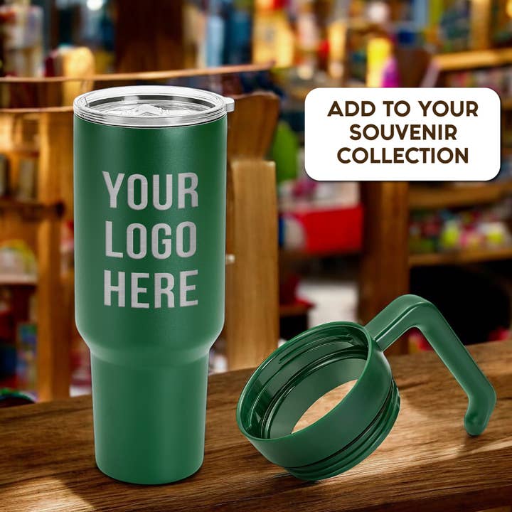 Engrave My Memories - Wholesale Insulated Mug/Tumbler - 40oz Tumbler & Handle with Custom Logo Engraved
