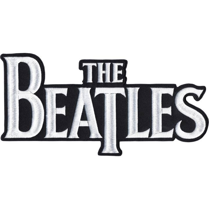 Back Patch - Beatles, The - Extra Large Black & White Logo for wholesale by Square Deal Recordings & Supplies