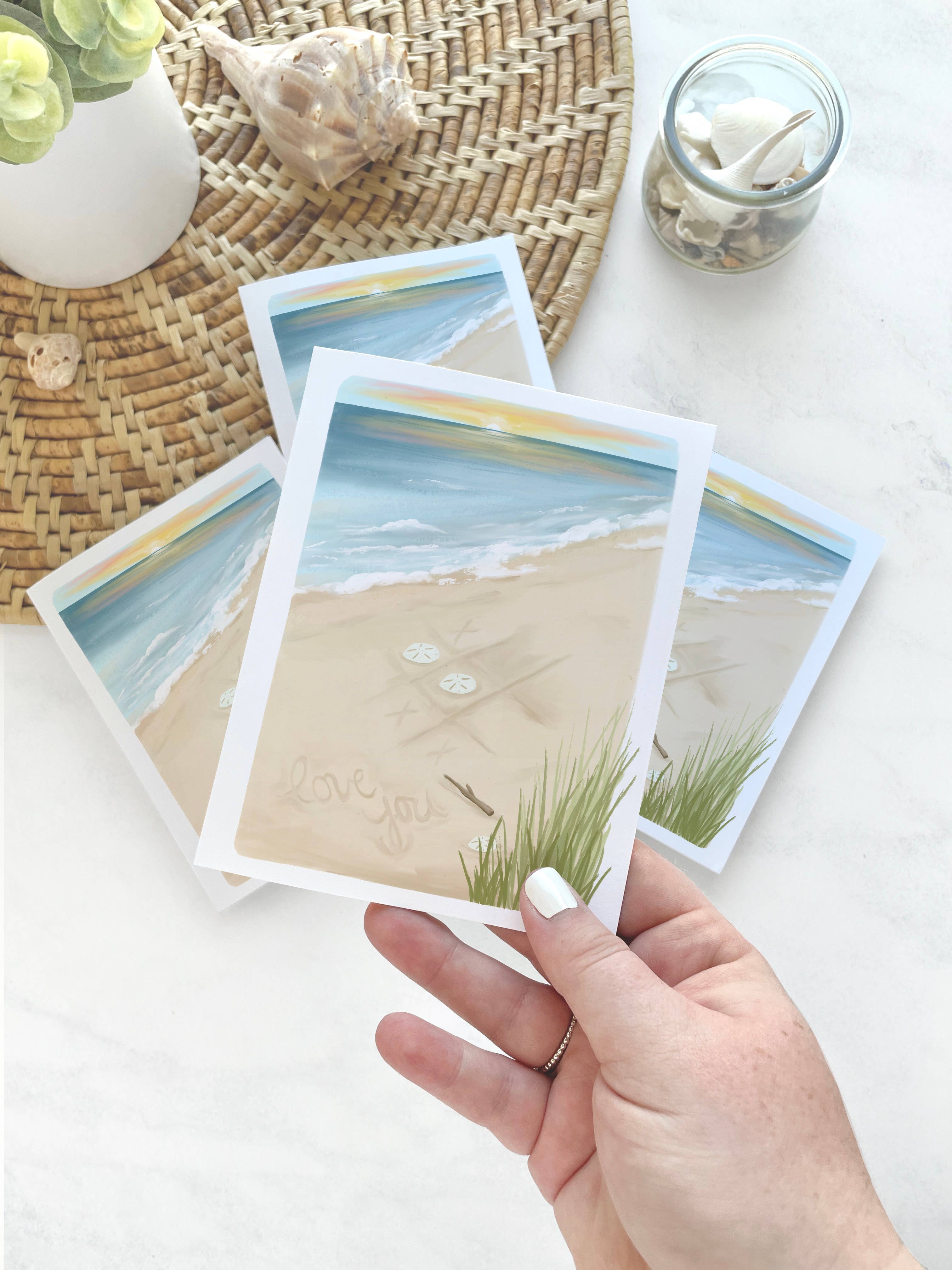 25 Sweetpeas - Wholesale Valentine's Day Card - Valentines Day Card for the Beach Lover, Coastal Valentine3