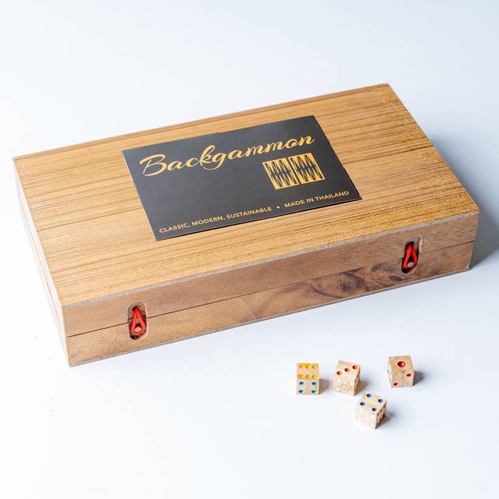 Verve Culture - Wholesale Board Game - Backgammon Mangowood Game Set