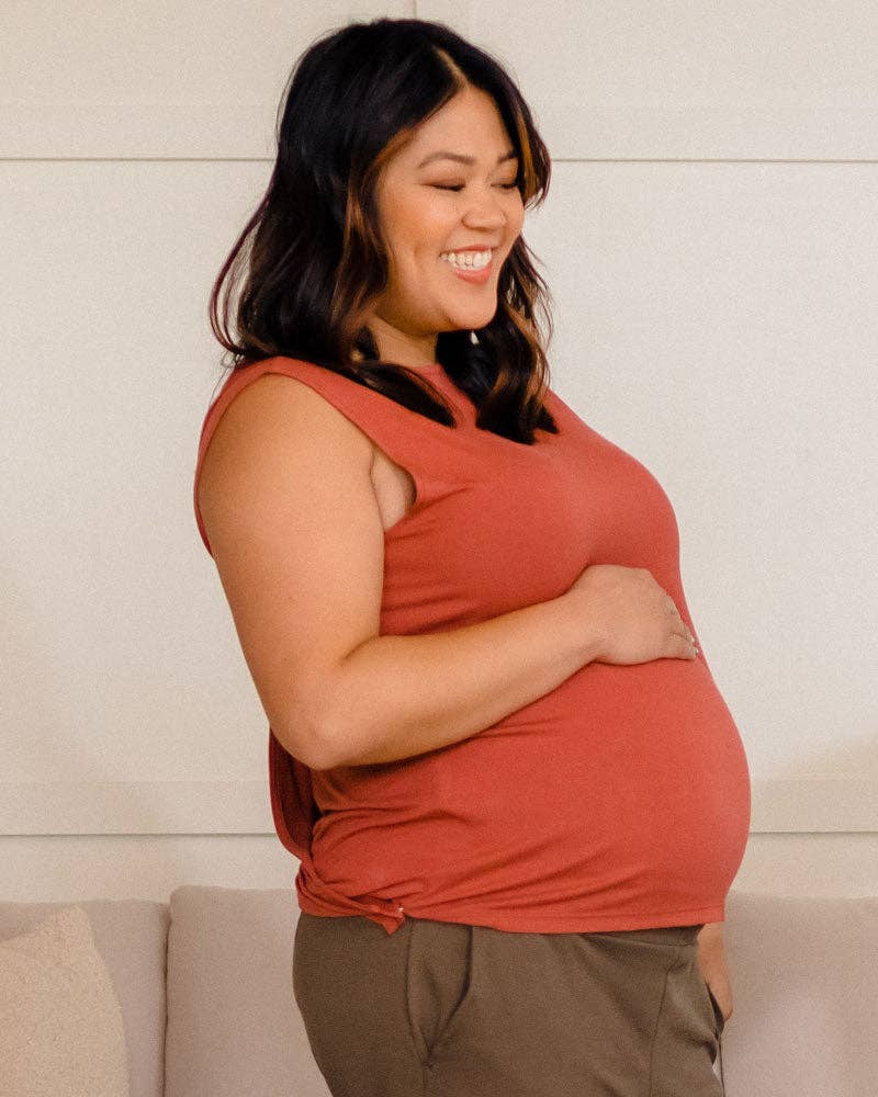 Of an Origin - Wholesale Nursing Top - Maternity - Every Way Maternity to Nursing Wrap Tank Top6