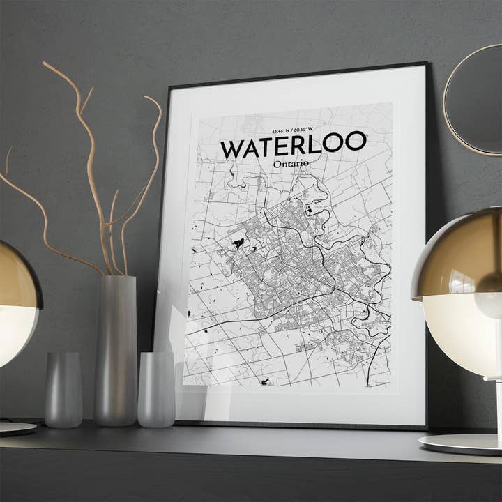 OurPoster.com - Wholesale Poster - Waterloo City Map Poster153