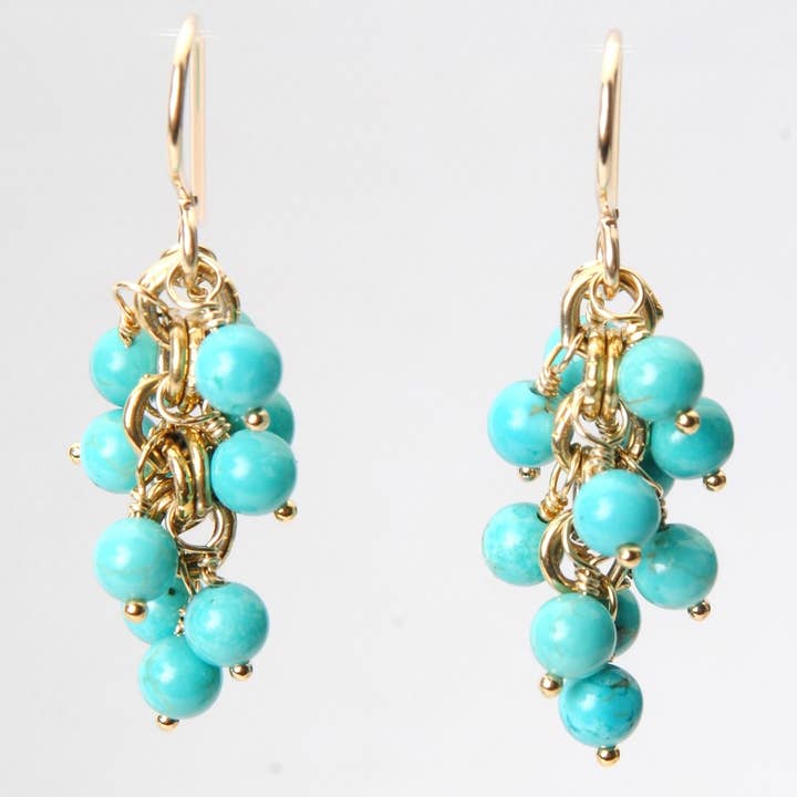 Ocean Grove Turquoise oorbellen voor wholesale door Wendy Perry Designs