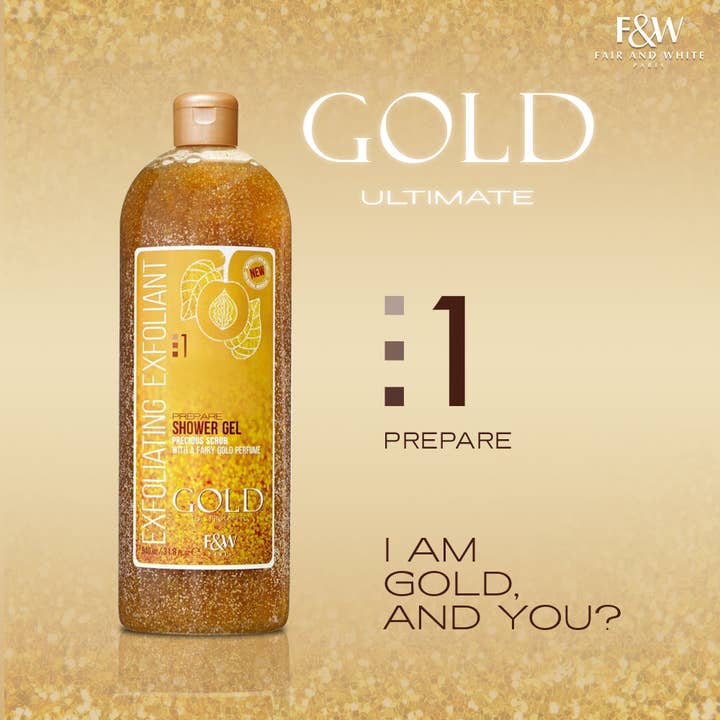 Mitchell Brands - Venta al por mayor Exfoliante corporal - Gel exfoliante de ducha Fair & White Gold NEW - Invigor2