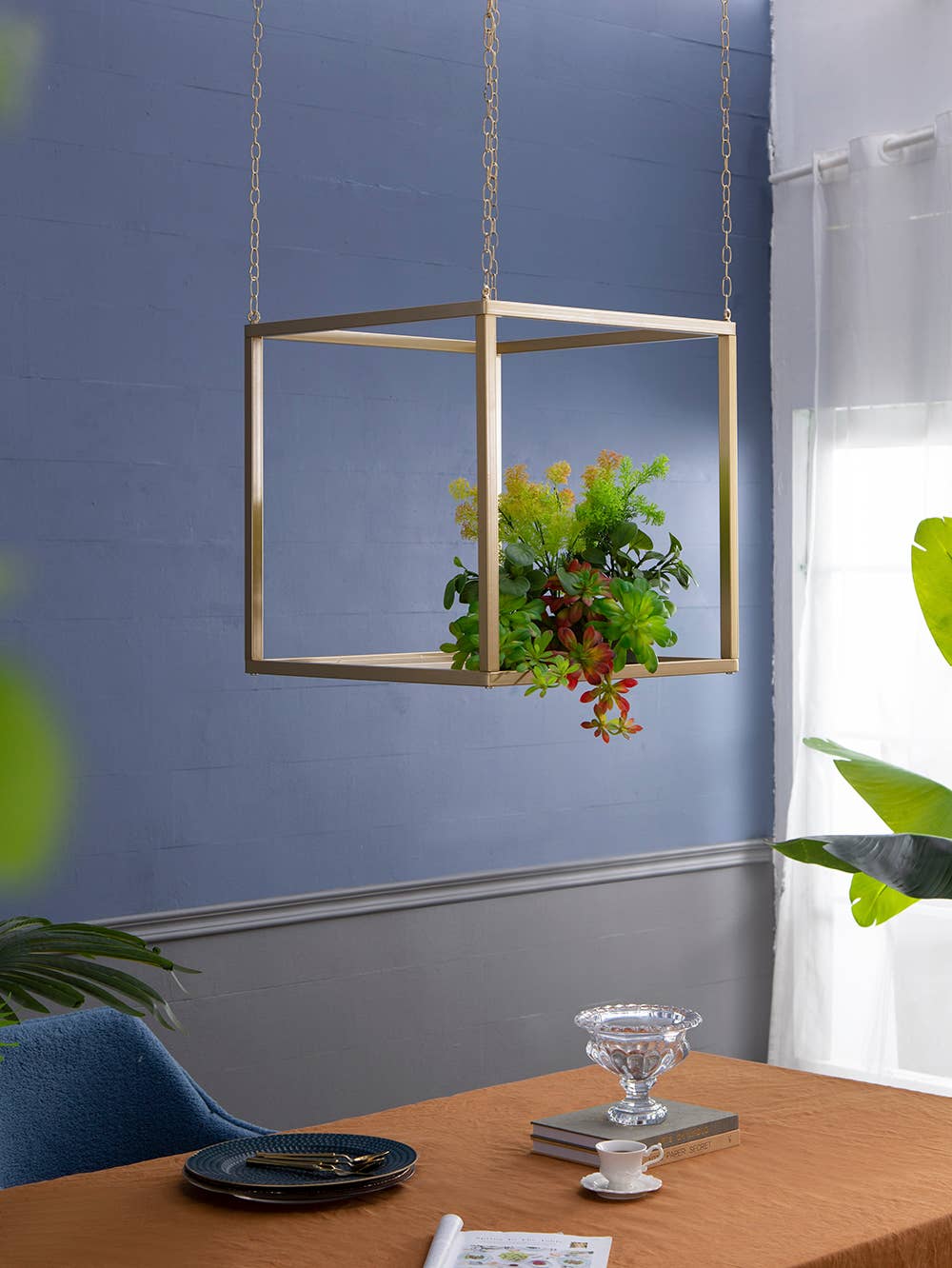 A&B Home Group Inc. - Wholesale Display Shelf - 19.5x19.5x19.5" Iron Geometric Hanging Plant Stand8