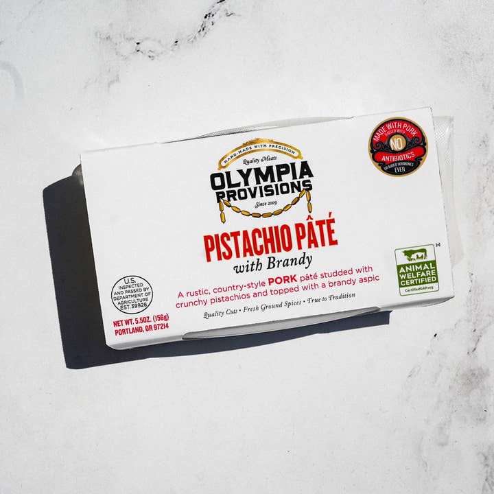 Pork Pistachio Pate for wholesale by Olympia Provisions