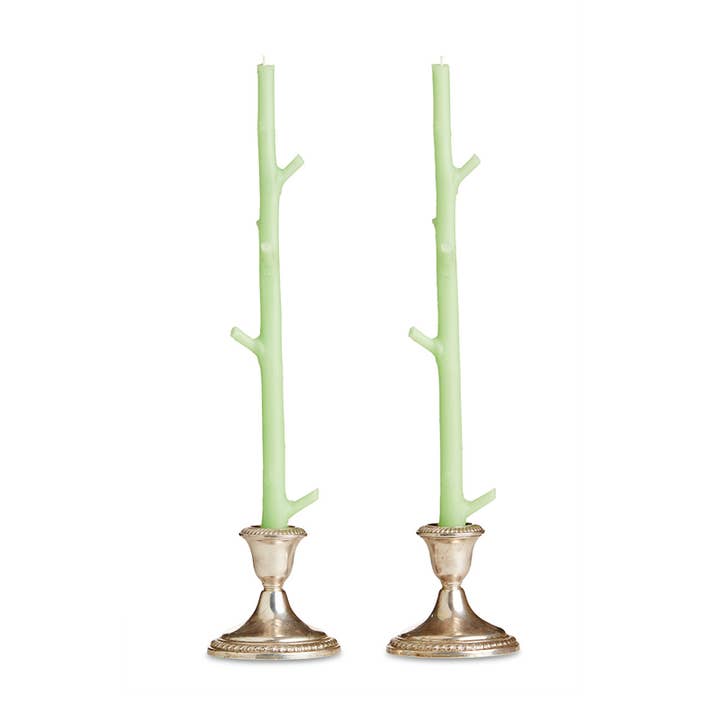Stick Candles - Vente Bougies/bougeoirs coniques - Bougies en bâton en érable/paire5