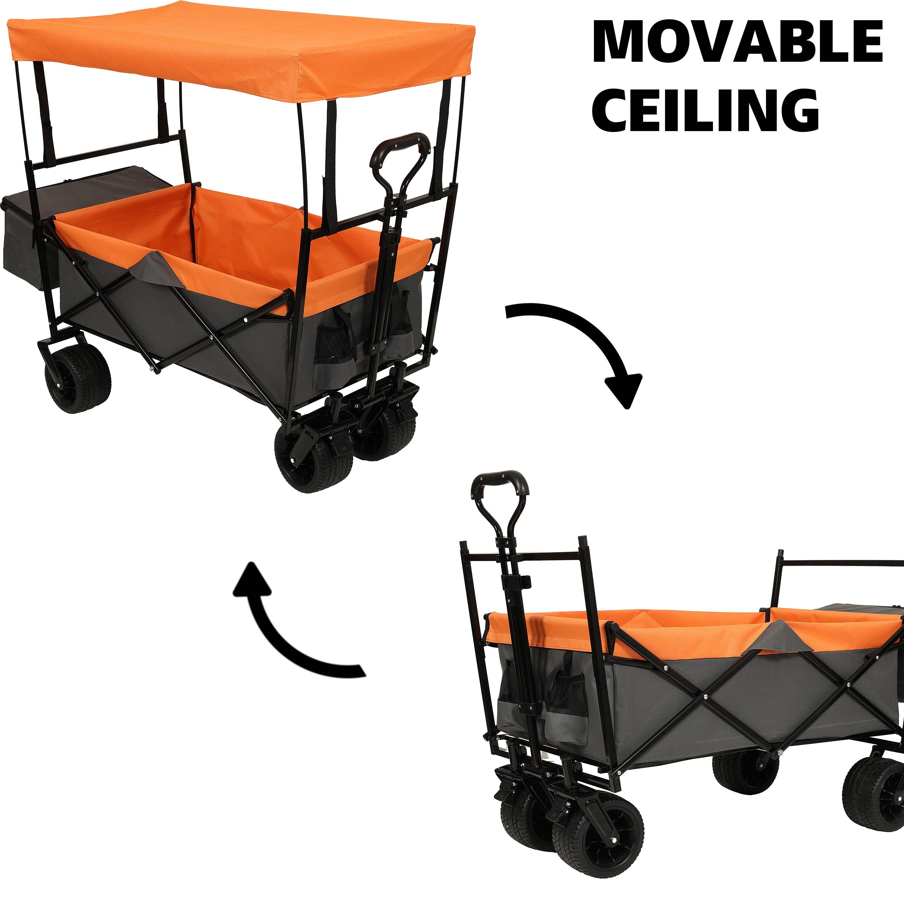 39F Inc. - Wholesale Stroller - Baby - 480Lbs Foldable Wagon with Canopy and All-Terrain Wheels6