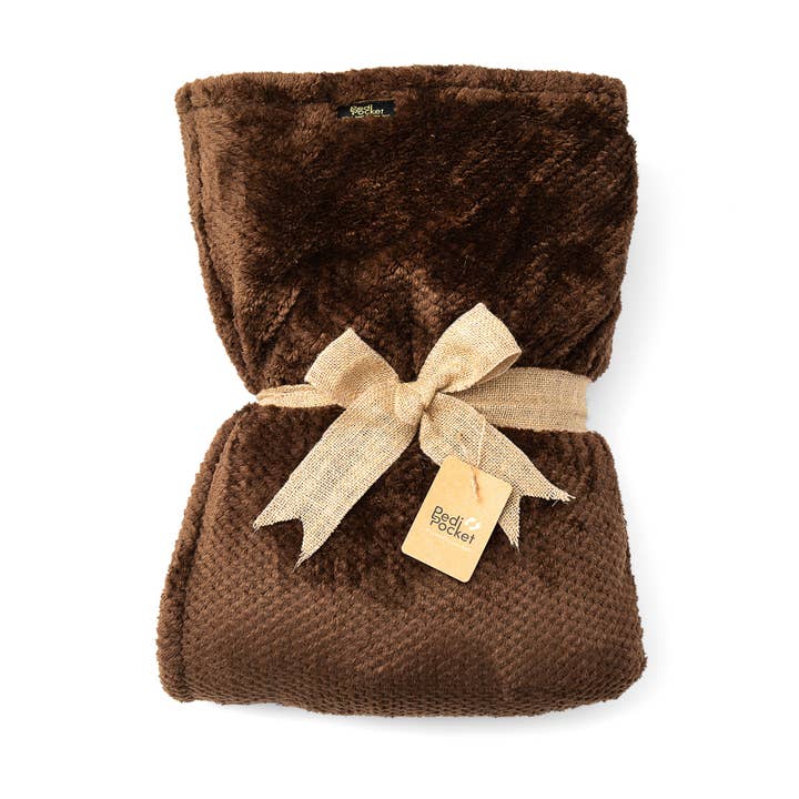 XXL Exquisitely Expresso for wholesale by PediPocket: The Foot Pocket Blanket