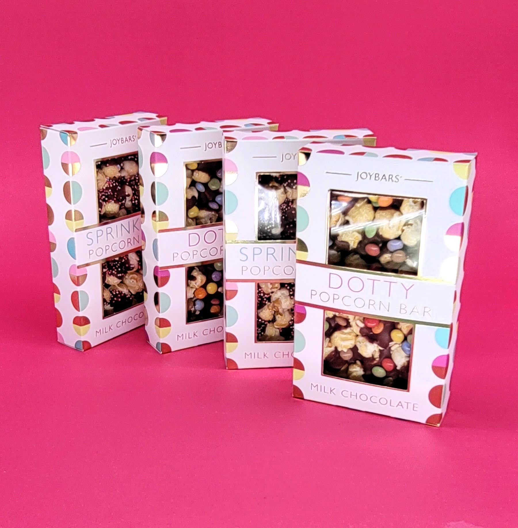 Joypots Ltd - Venta al por mayor Chocolate - Barra de palomitas de chocolate con leche - Dotty5