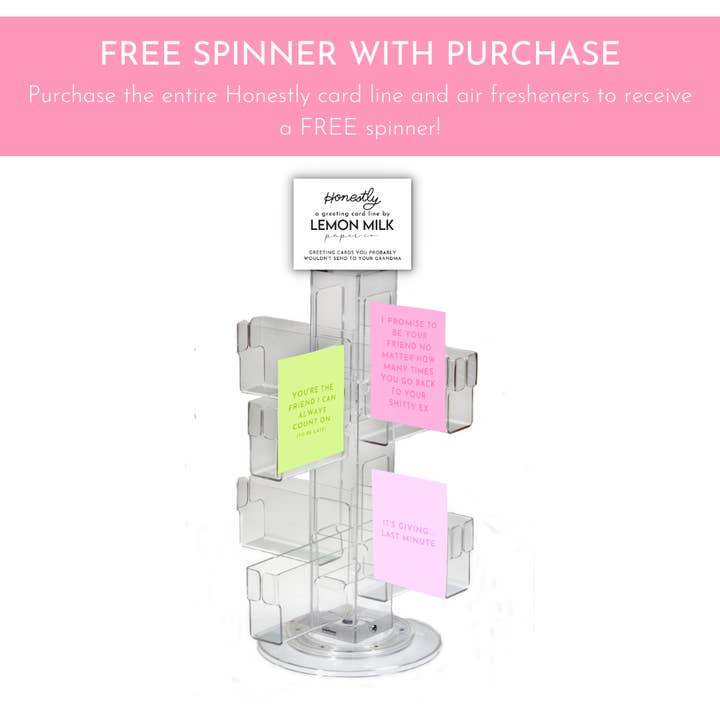 Spend $330 Receive a FREE Spinner! for wholesale by Lemon Milk Paper Co