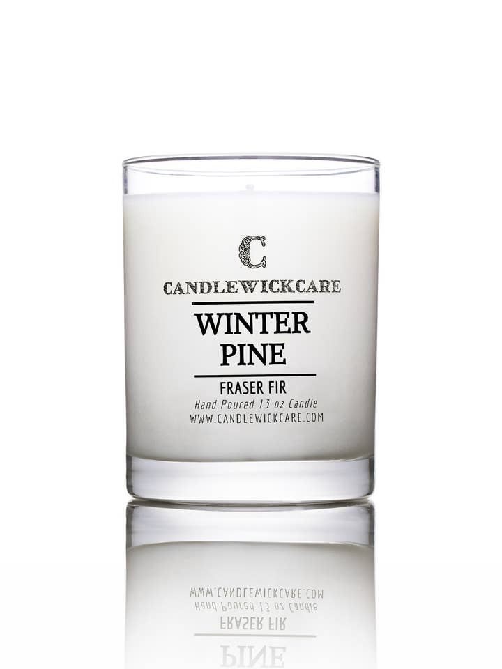 CandleWickCare Winter Pine Scented Candles (13oz) for wholesale by CANDLEWICKCARE