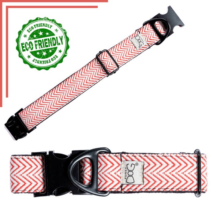 Wide 4cm Cotton Dog Collar | Eco-Friendly & Durable for wholesale by FUNKY DOG