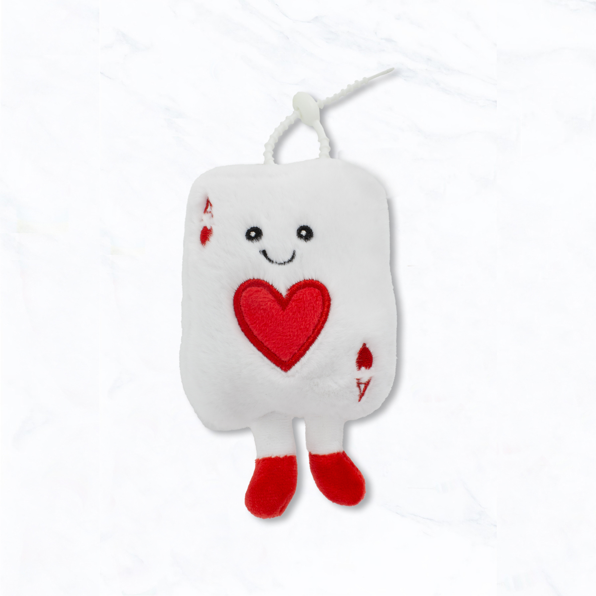 Suzie Q USA – wholesale Keychain – Women's – Cute Ace Playing Card Plush Keychain0