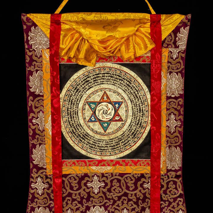 Mantra Mandala Thangka - Balance, Harmony & Protection for wholesale by Boudha Stupa Thanka Centre