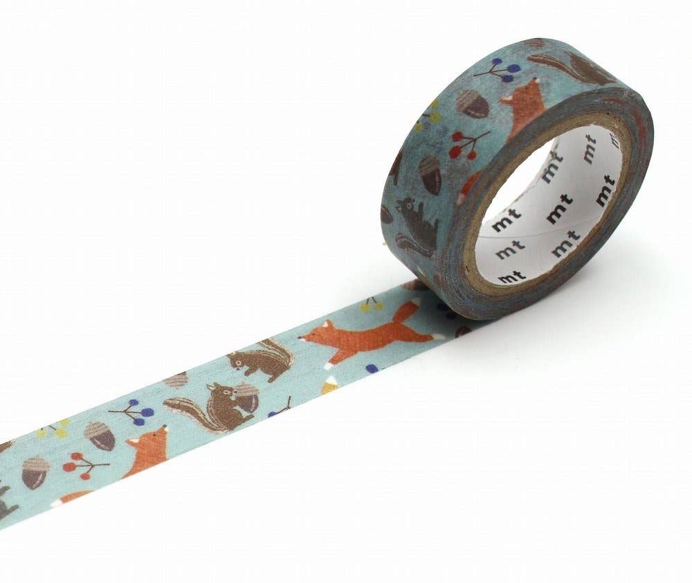 mt masking tape (Sweet Bella) - Wholesale Washi Tape - 15mm Embroidery Fox And Squirrel1