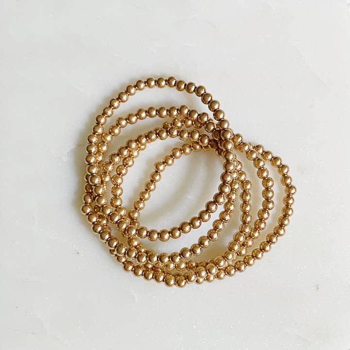 Golden Beads Bracelet Set for wholesale by Ellison+Young