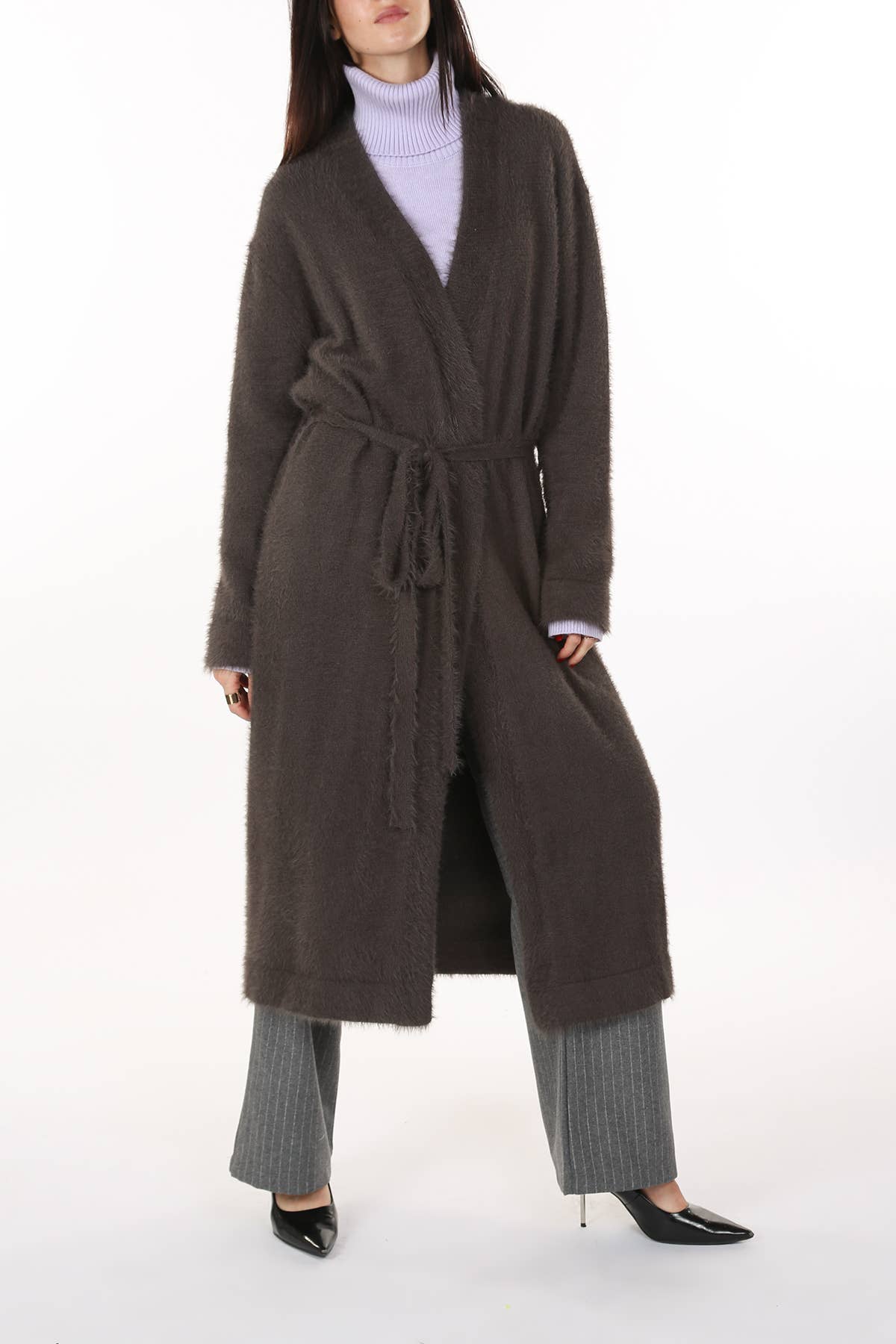 Beulah Style - Wholesale Robe - Women's - Fuzzy Alpaca  Maxi Robe
MC414714