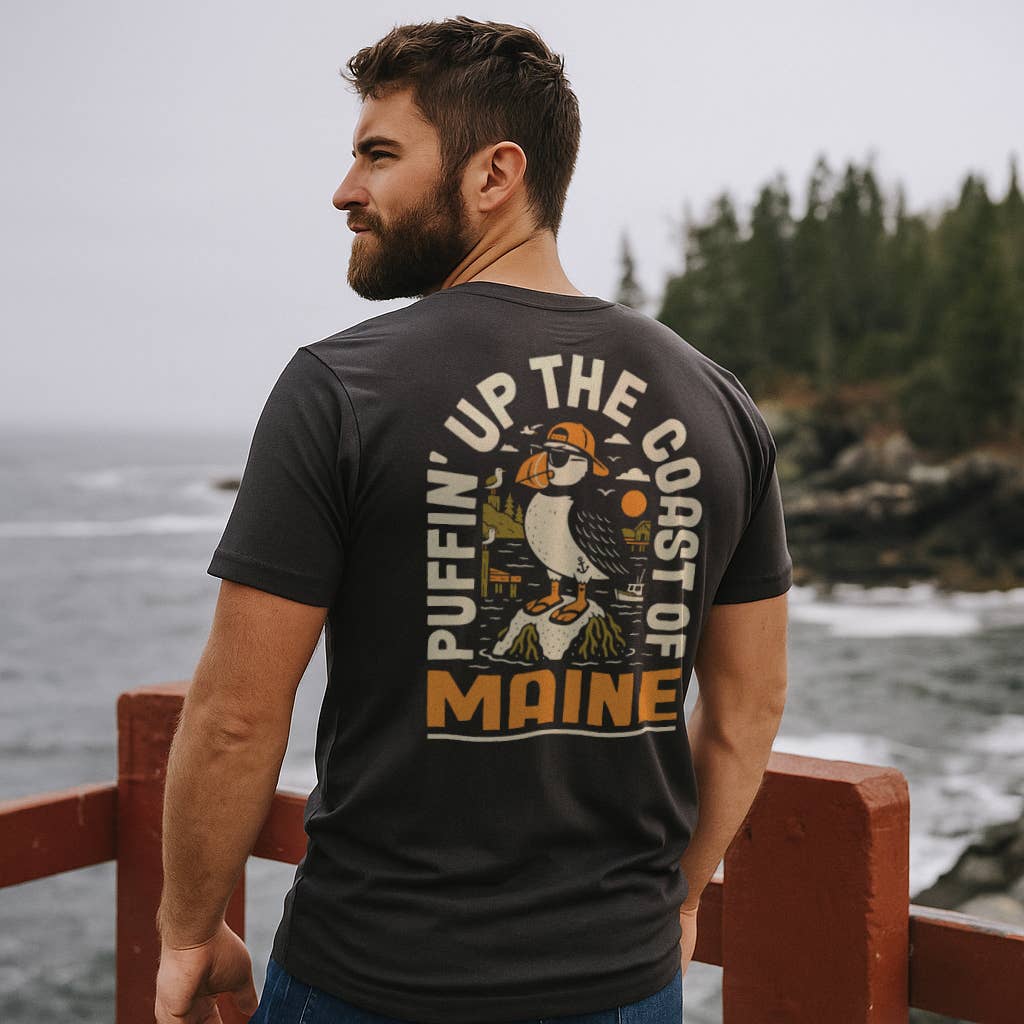 Symmetree - Wholesale T-Shirt (Graphic) - Unisex - Maine Puffin T-Shirt1