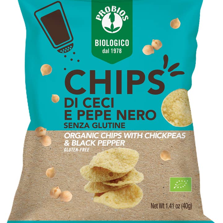 Probios - Wholesale Chips - Organic chickpea and black pepper chips - gluten free0
