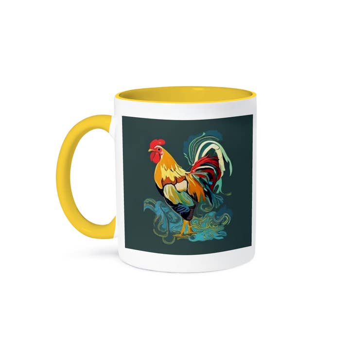 3dRose - Wholesale Coffee Mug - 3dRose, Cool Funny Rooster Chicken Water Color Style Art, Mug
