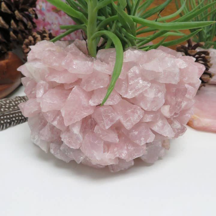 Rock Paradise - Wholesale Plant Pot - Rose Quartz Crystal Planter Pot5