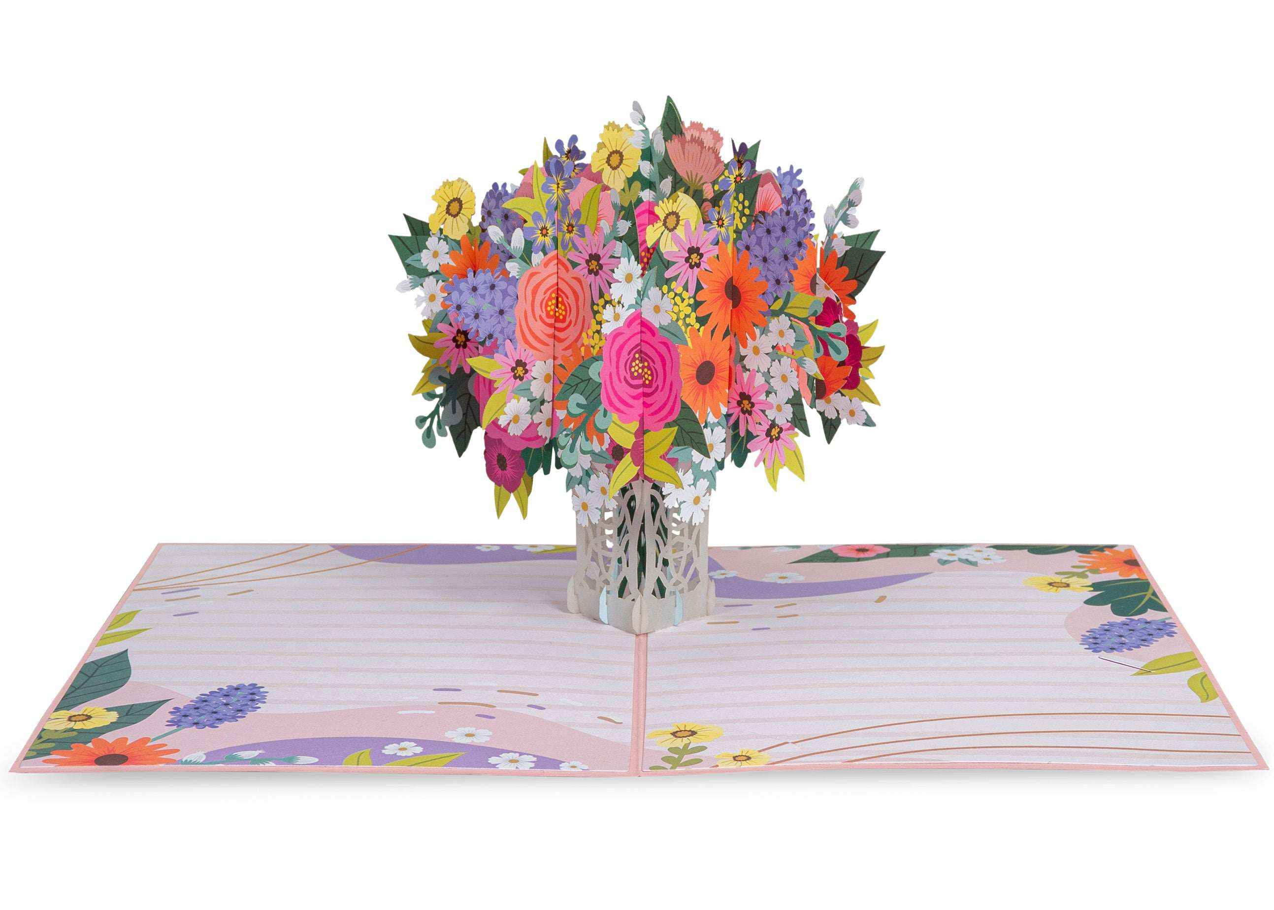 Paper Love - Wholesale Everyday Greeting Card - Floral Arrangement Pop Up Card6