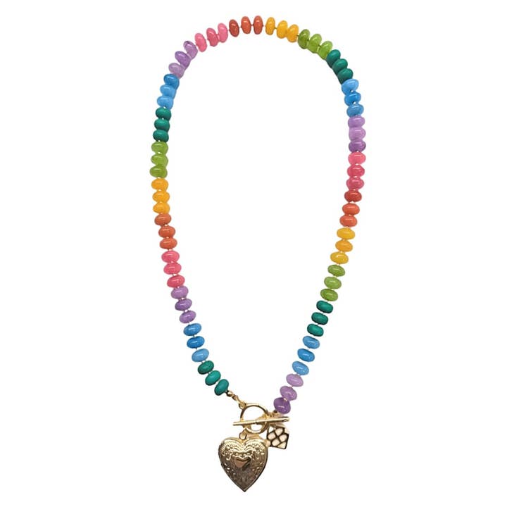 Brianna Cannon - Vente Colliers à pendentif - Collier Médaillon Arc-en-ciel