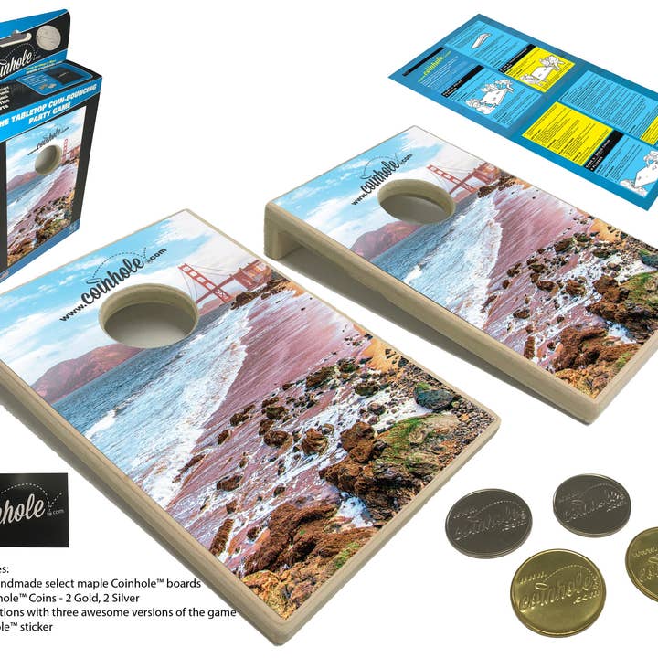 Coinhole - Wholesale Board Game - San Fransico California Coinhole® Tabletop Game Set
