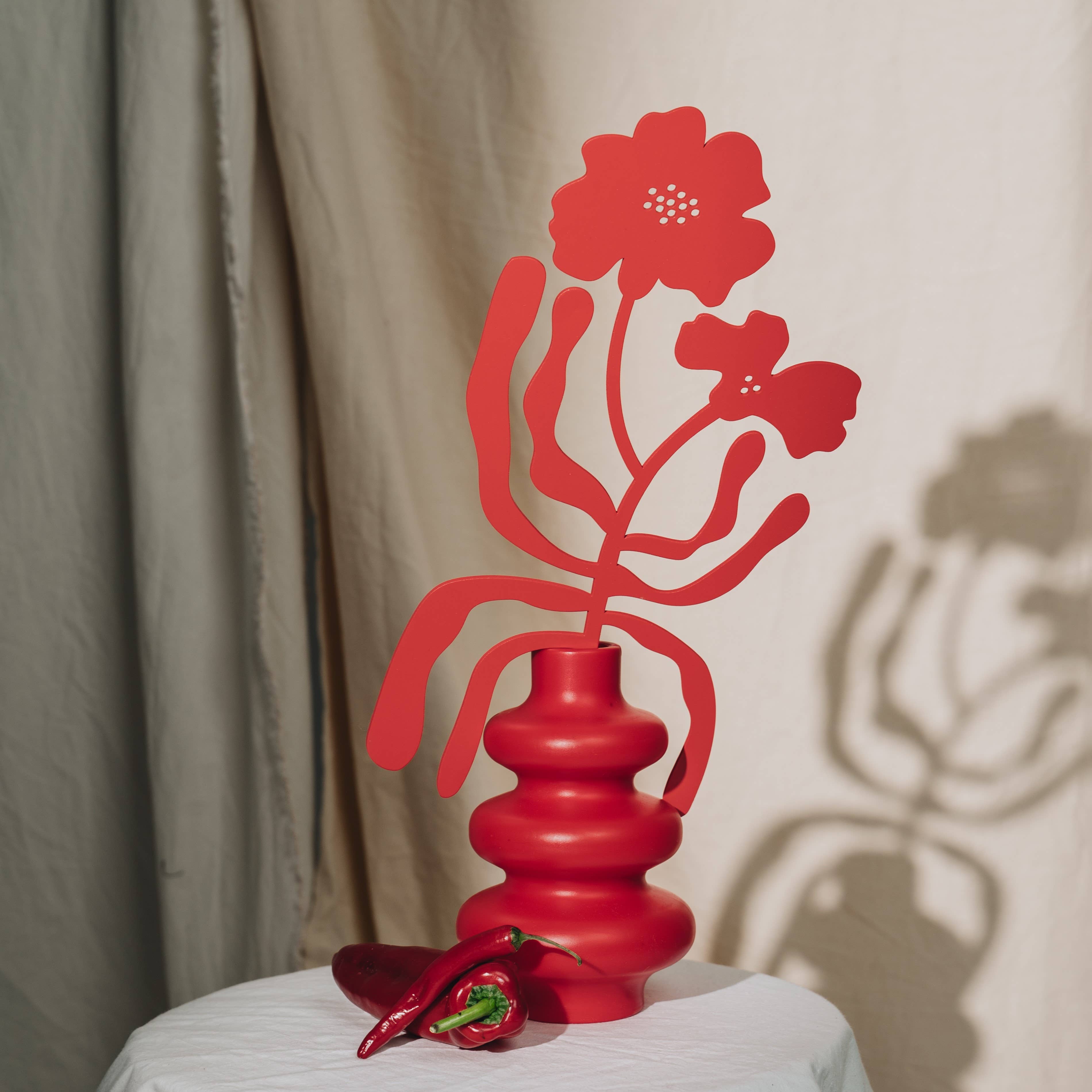 milin - Wholesale Decorative Tabletop Object - POPPY Colorful Wooden Flower Decor, Eco Gift, Home Art 0