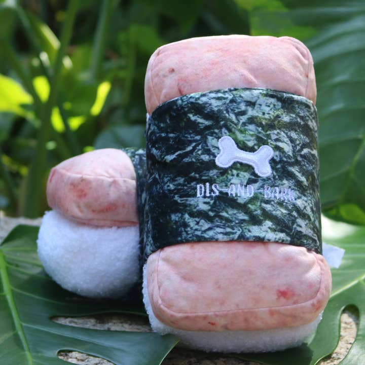 Dis-and-Bark – wholesale Pet plush toy – Dog – Musubi Dog Toys Hawaii Inspired0