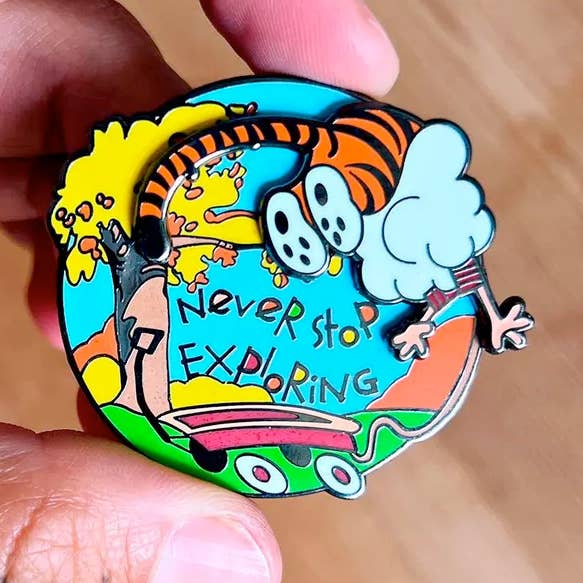 Never Stop Exploring Interactive Pin By La Barbuda for wholesale by La Barbuda - No U.S. custom fees