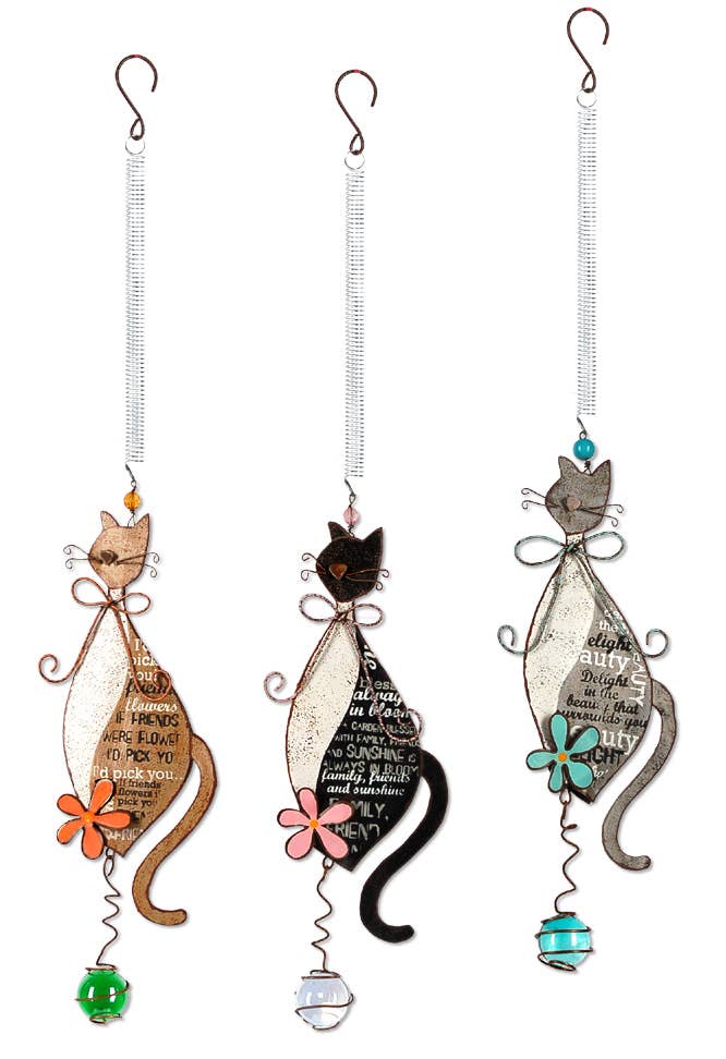 Sunset Vista Designs - Wholesale Ornament Set - Cat Bouncy 3 Asst Ornament1