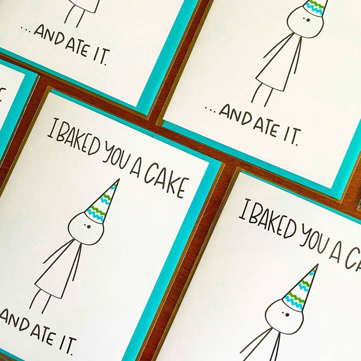 Stone Donut Design, LLC – Engroshandel Fødselsdagskort – Bagte dig en kage Sjov fødselsdagskort af StoneDonut Design4