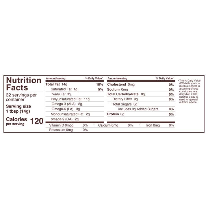 Foods Alive - Wholesale Oral Supplement/Vitamin - Gold Flax Seed Oil - Artisan Cold-Pressed, Organic2