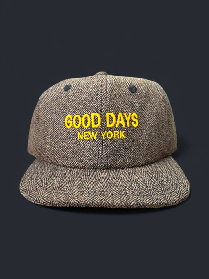 Good Days Chevron Wool 6-Panel - Brown for wholesale by Good Days