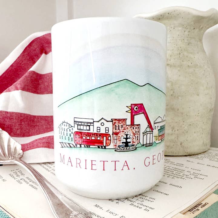 Tasses Marietta, Géorgie pour la vente par Natty Michelle Paperie