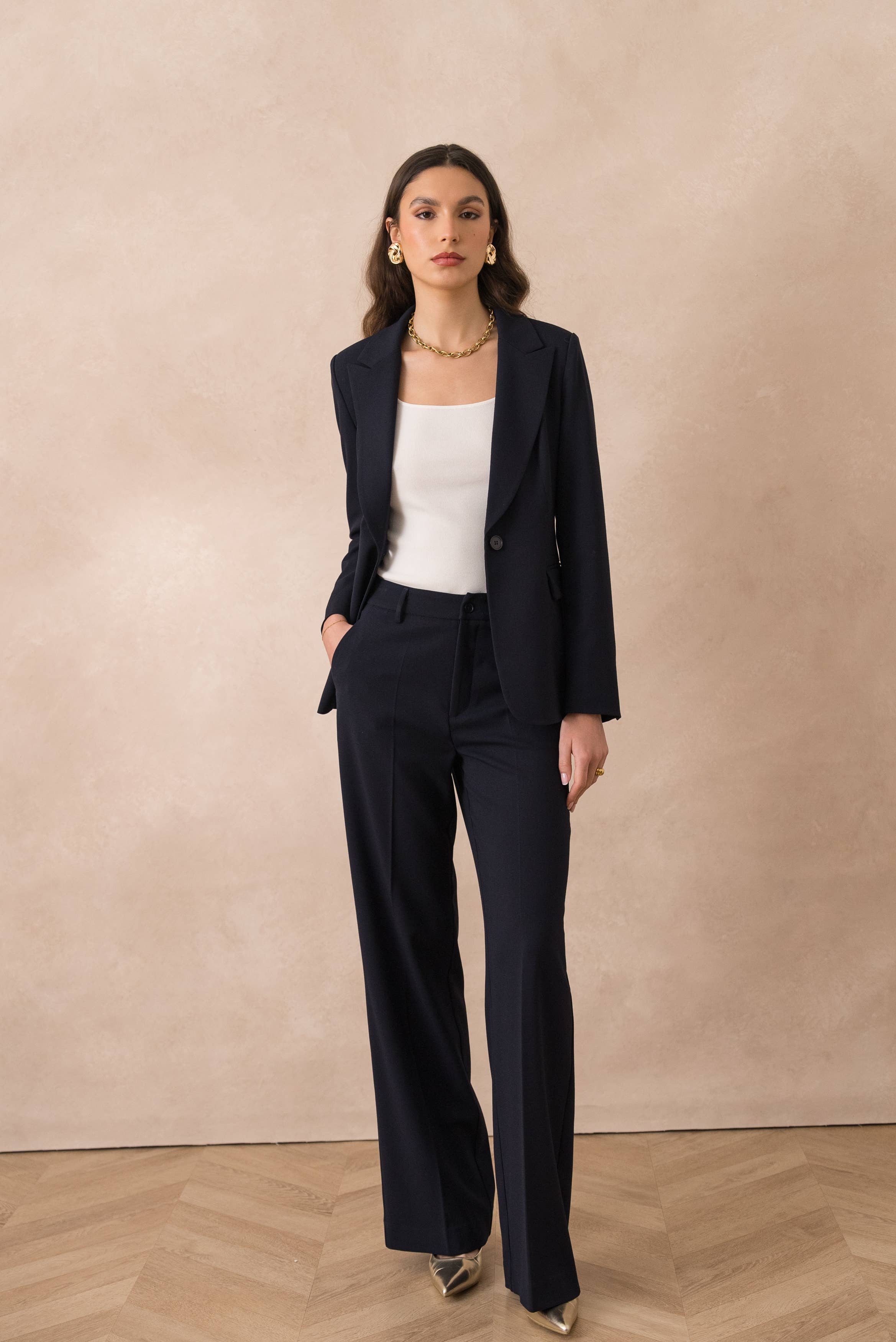 Attentif Paris – wholesale Kostymjacka – Dam – Heather figursydd kavaj för dam51