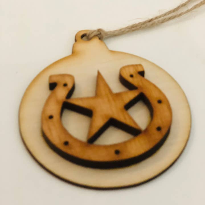 Heartland Designs - Wholesale Ornament - Horseshoe star - Christmas Ornaments