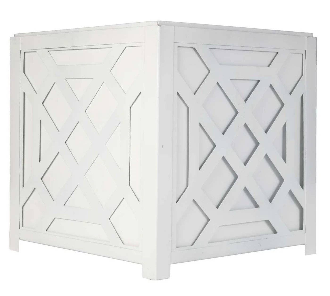 The Enchanted Home - Wholesale Planter Box - White Chippendale Planter2