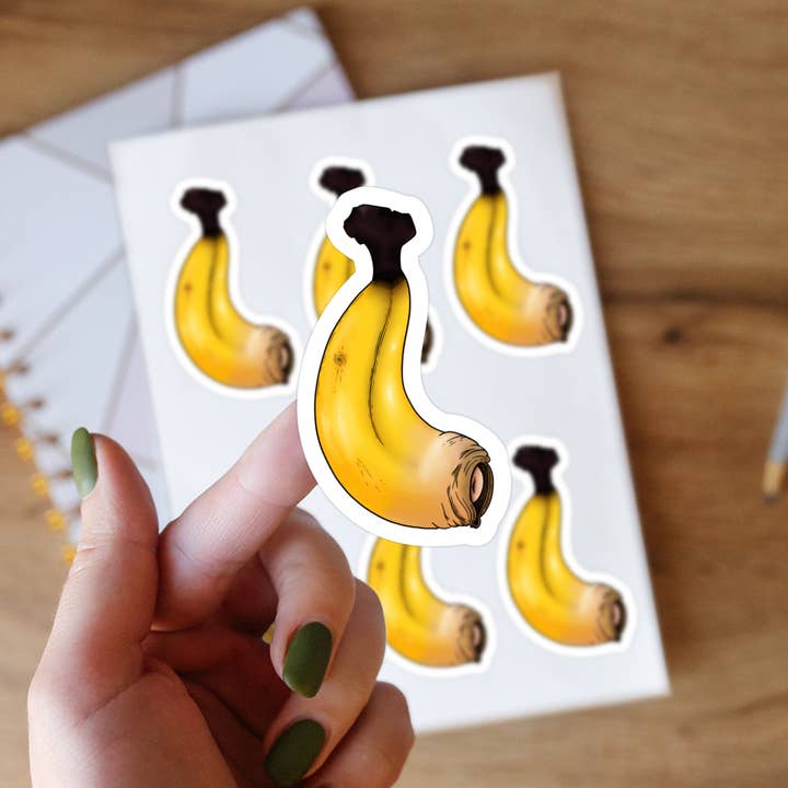 Ongesneden bananensticker voor wholesale door Crafted By Rebecca B