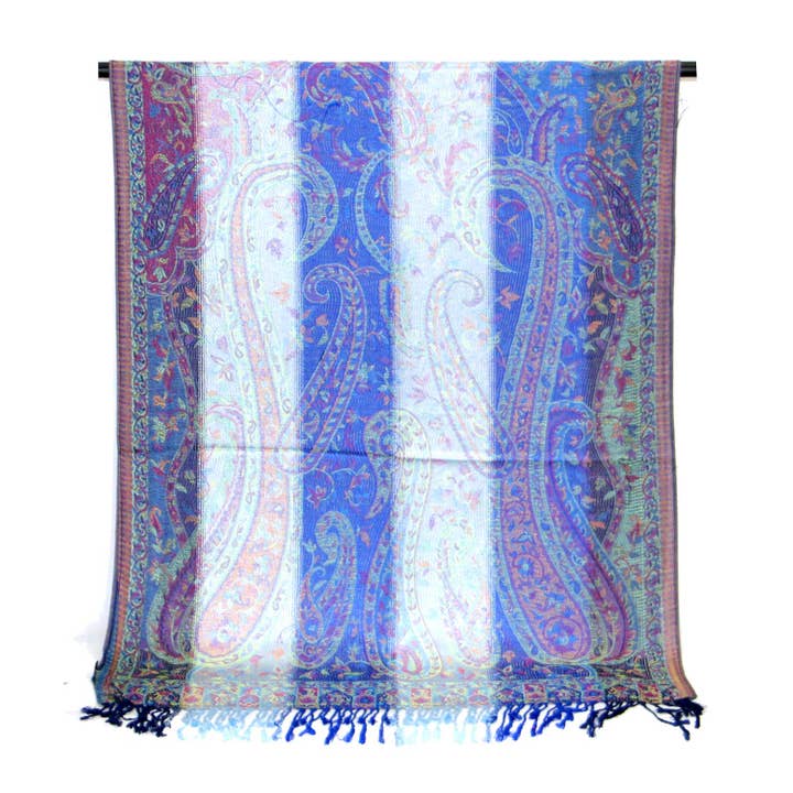 SERENITA - Wholesale Scarf - Women's - Pashmina Scarf Rainbow Color Reversible Shawl Wraps8