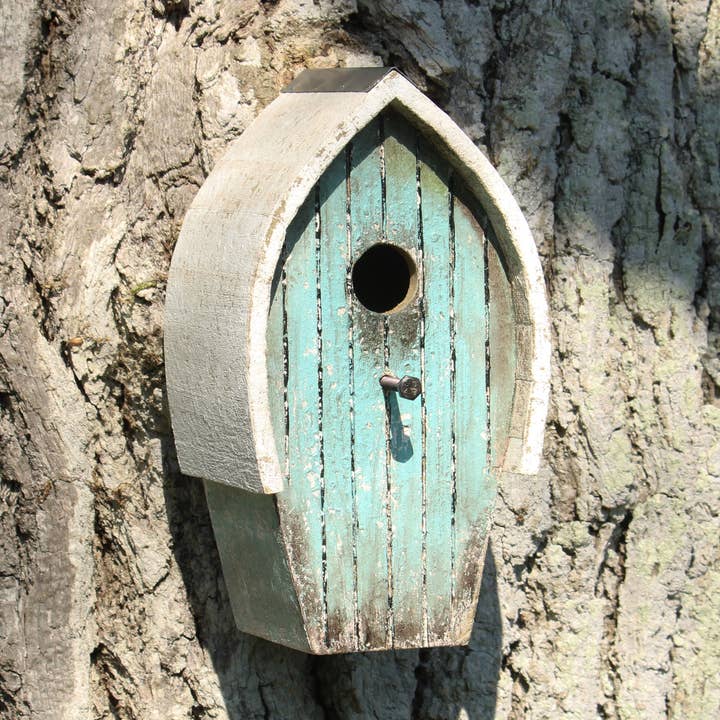 Weathered Blue Bird House for wholesale by Originals International Ltd