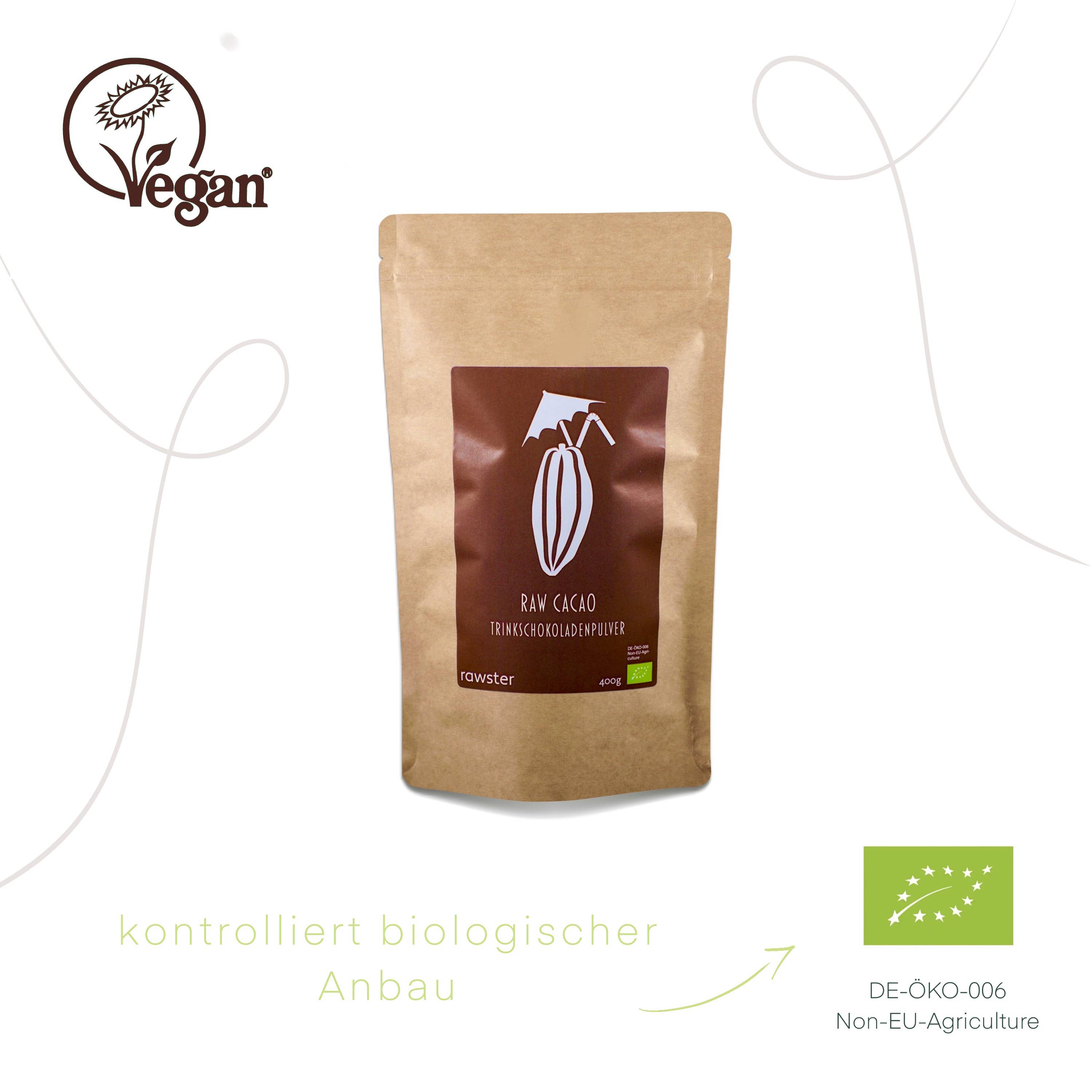 Rawster - Wholesale Hot Cocoa Mix/Kit - Organic Drinking Chocolate 1000g3