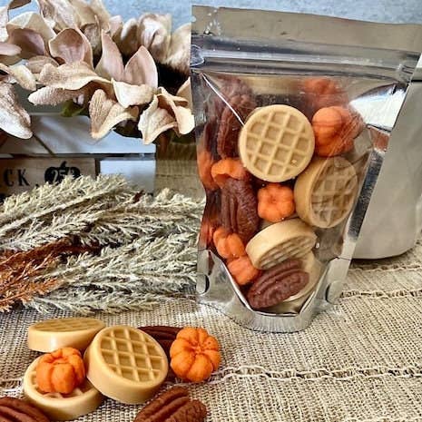 Sugar and Spice Custom Creations - Wholesale Wax Melt - Nutty Pumpkin Waffle Wax Melts0